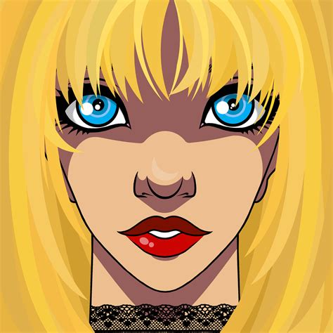 download woman blonde beautiful royalty free stock illustration image pixabay