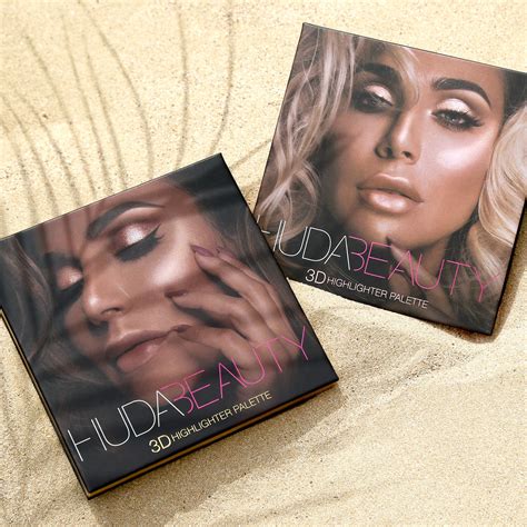 Huda Beauty 3d Highlighter Palette Pink Sands