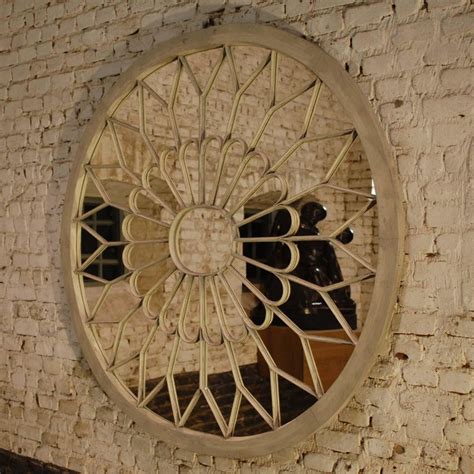 Antique Architectural Double Arched Top Window Fanlight Mirror