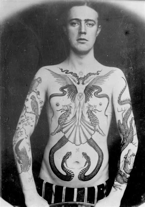 Vintage Photos Show The Hidden Victorian Craze For Huge Tattoos