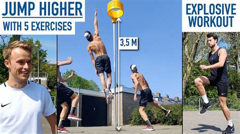 Vertical Jump Workout 5 Exercises To Jump Higher Youtube