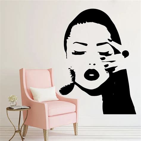 Sexy Women Wall Sticker Pvc Removable For Living Room Bedroom Art