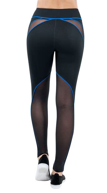 sheer exposure yoga leggings black active leggings