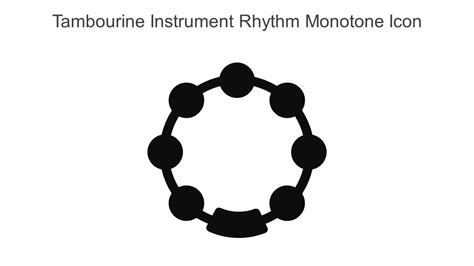 Tambourine Instrument Rhythm Monotone Icon In Powerpoint Pptx Png And