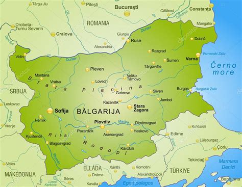 El Mapa De Bulgaria