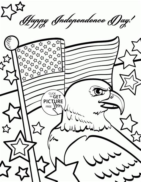 Liberty bell, fireworks, statue of liberty and more july 4th coloring pages and sheets to color. Independence Day of 4th of July coloring page for kids ...