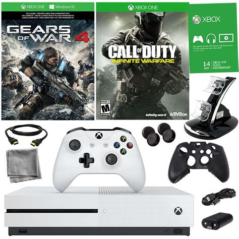 Xbox One S 1tb Gears Of War 4 Bundle With Infinite Warfare And 8 In 1