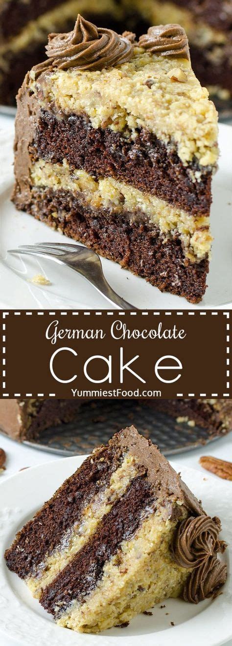 Mix in another container the milk with the vinegar so that it is cut. German Chocolate Cake | Recipe (With images) | German ...