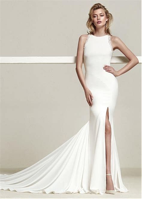 Magbridal Chic Acetate Satin And Tulle Jewel Neckline Mermaid Wedding Dress With Beaded Embroi