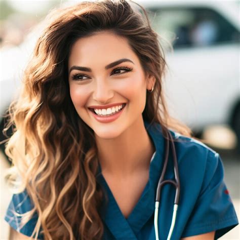 Premium Ai Image A Woman With A Stethoscope On Her Neck