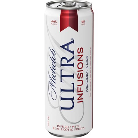 Michelob Ultra® Infusions Pomegranate And Agave Light Beer 12 Fl Oz