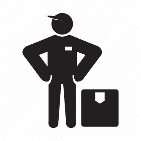 Box Delivery Delivery Man Worker Icon