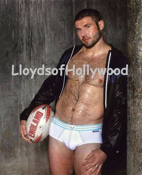 Ben Cohen Hairy Hunk Rugby Player In Underwear Holding Ball Etsy In