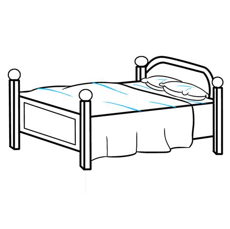 How To Draw A Bed Really Easy Drawing Tutorial