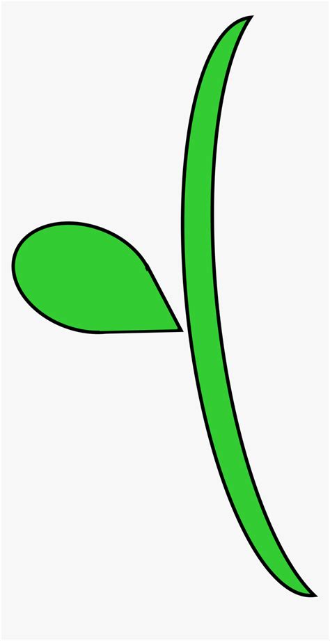 Curvy Flower Stem Clip Art Flower Stems Hd Png Download