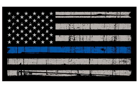 Thin Blue Line American Flag Law Enforcement Police Sheriff 24x36 Inch