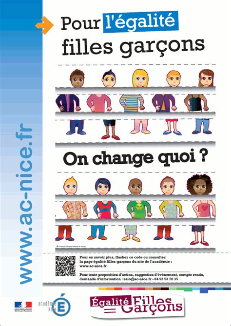 l égalité entre les filles et les garçons ac nice fr Égalité fille garçon droits de l