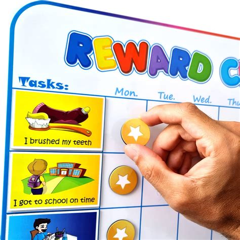 Large Magnetic Reward Chart For Kids 127 Pre Written