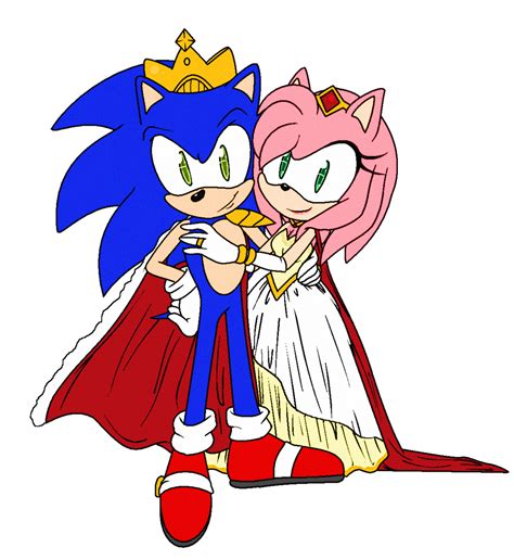 Commission King Sonic And Queen Amy By Sherryblossom On Deviantart