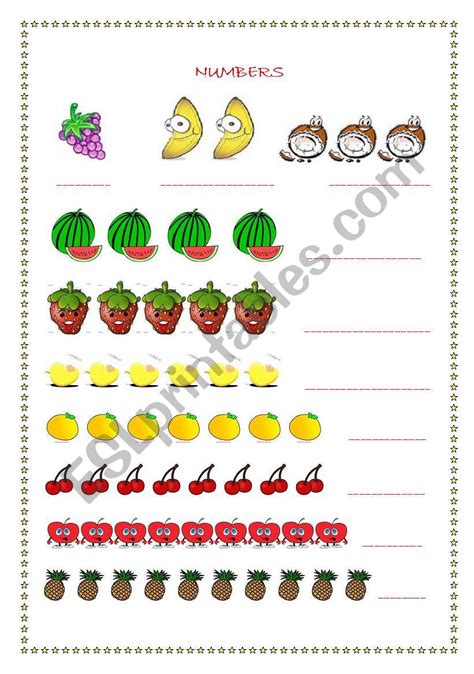 Counting Numbers Worksheets
