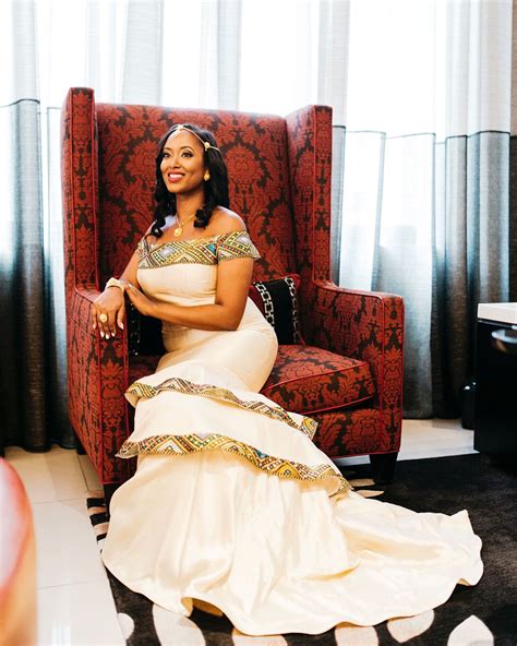 Ethiopian Bride Favored By Yodit Events Ethiopian Dress Ethiopian Clothing Ethiopian