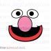 Grover Face Sesame Street Svg Dxf Eps Pdf Png