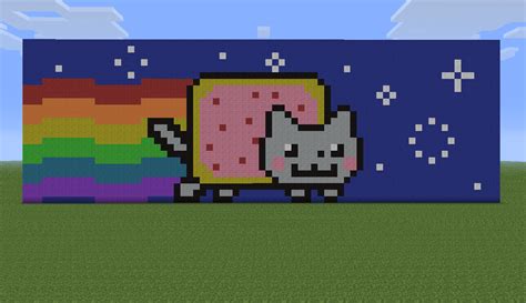 Nyan Cat Minecraft Pixel Art Fan Art 32219637 Fanpop
