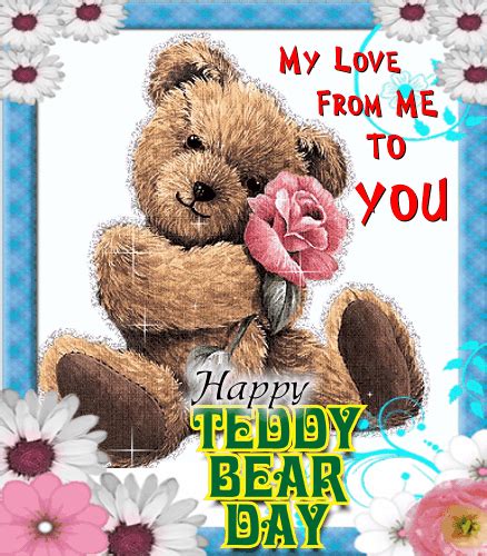My Cute Teddy Bear Day Ecard Free Teddy Bear Day Ecards Greeting