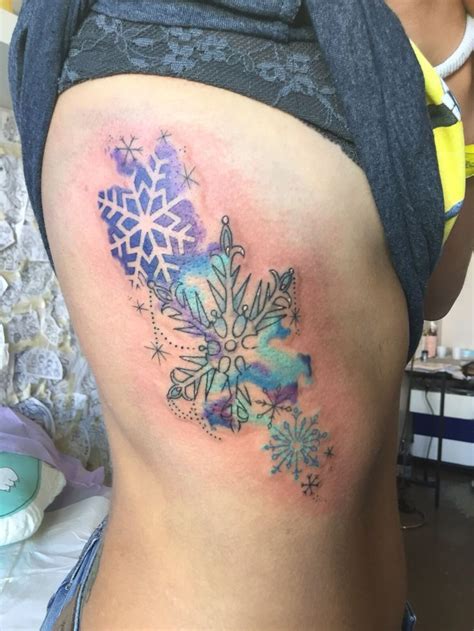 Watercolor Tattoo Snowflake Winter Lo Adoro ️ ️ ️ Winter Tattoo