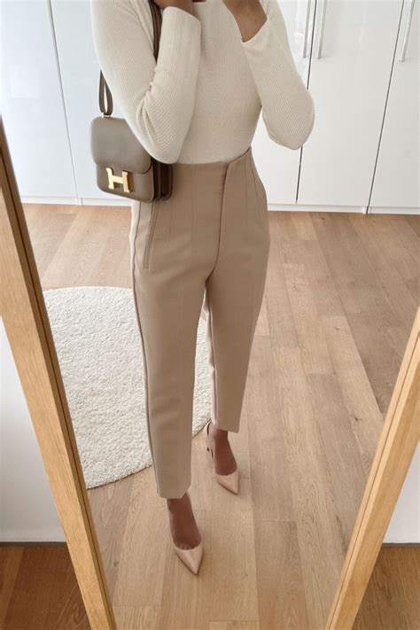 Zara High Waist Trousers Steffys Style Business Outfits Women