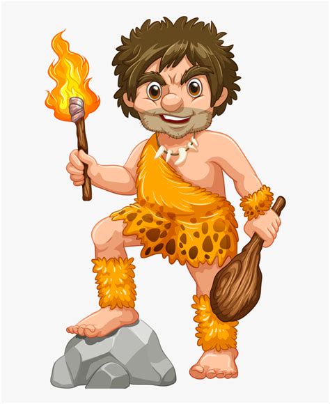 Transparent Caveman Clipart Stone Age Man Clipart Hd Png Download