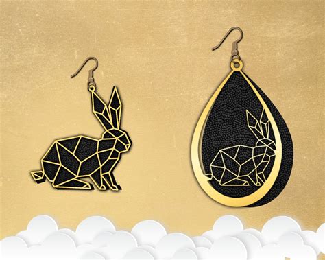Easter earring svg Bunnies earrings svg easter bunny earring svg