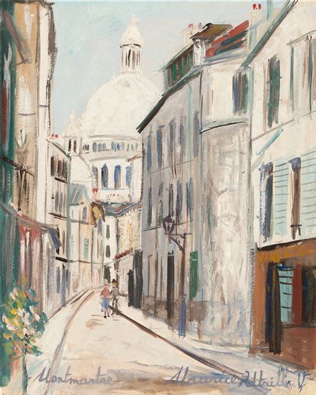 Maurice Utrillo Rue Saint Rustique à Montmartre 1940 Mutualart