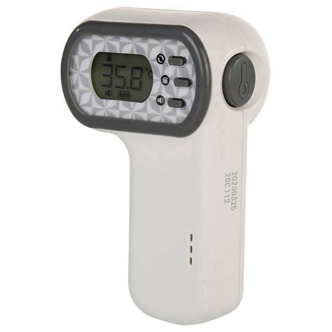 Portable Digital Non Contact Infrared Forehead Thermometer Grey White