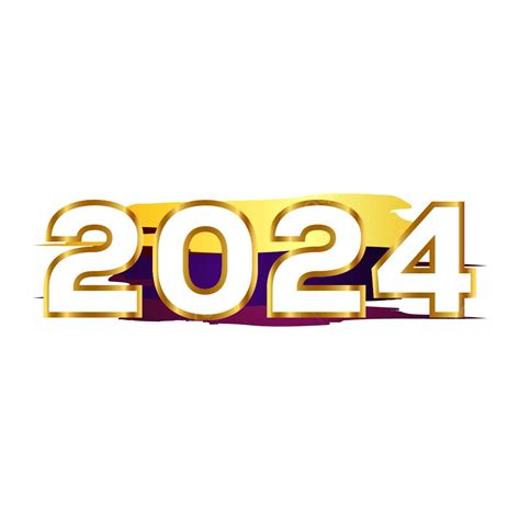 3d Selamat Tahun Baru 2024 Vektor Selamat Tahun Baru 2024 Efek Teks