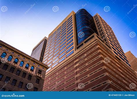 Modern Skyscraper In Downtown Baltimore Maryland Stock Photo Image