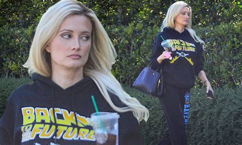 Holly Madison Rocks Back To The Future Hoodie As She Steps Out For