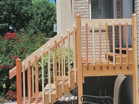 Exterior Stair Railings Exterior Wooden Stairs And Railings Deck