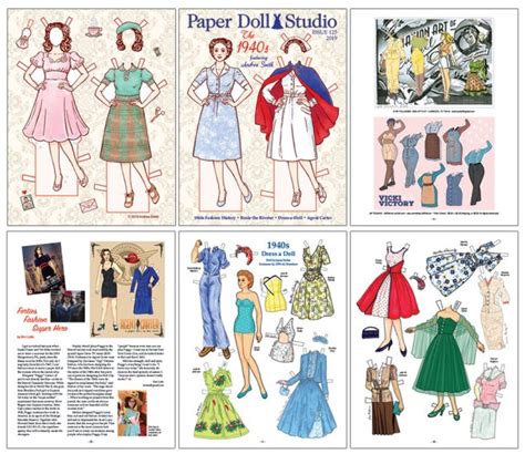 Opdag Paper Doll Studio Issue 125 The 1940s 40s Fashionsstars