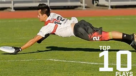 Top 10 Ultimate Frisbee Plays From 2017 Season Youtube