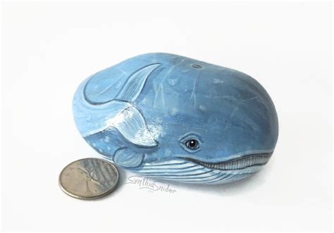 Painted Rock Painted Stone Whale Painted Rock Blue Whale Blue Whale