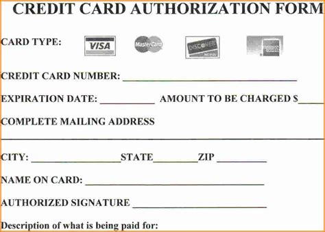 However, this credit card authorization form needs to be given for employees as well. 25+ Credit Card Authorization Form Template - Free Download!!