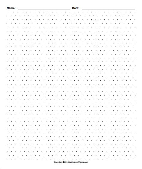 Isometric Dot Paper Printable Free