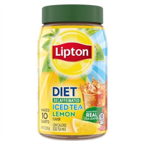 Lipton Lemon Decaffeinated Diet Iced Tea Mix 3 Oz Marianos