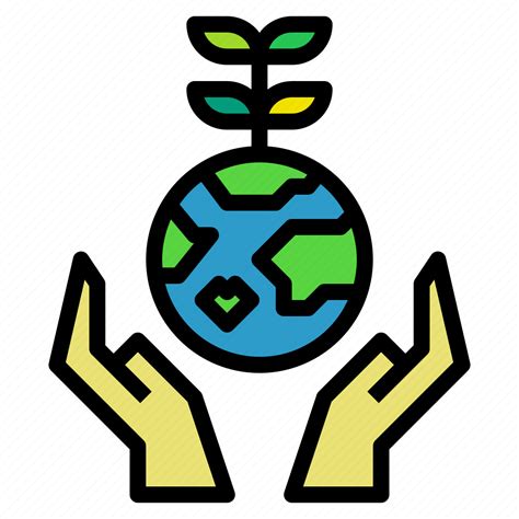 Conservation Earth Eco Environment Hand Save Icon Download On