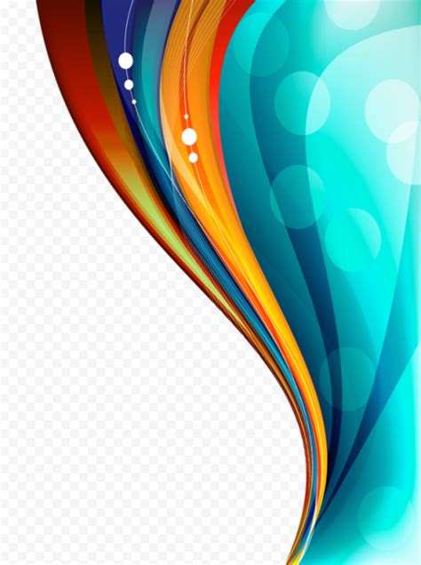Colorful Curved Lines Creativity Border Citypng