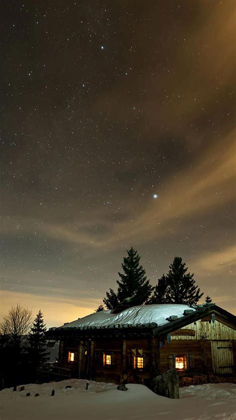27 Winter Night Sky Wallpaper On Wallpapersafari