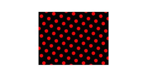 Black And Red Polka Dots Postcard Zazzle