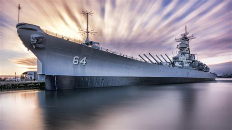 Stunning Picture Of Uss Wisconsin Bb 64 [1920 X 1080] R Warshipporn