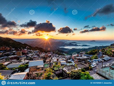Beautiful Sunset At Taiwan Stock Image Image Of Street 155750909